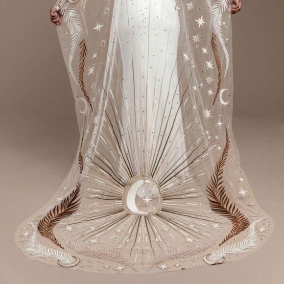 Rue De Seine "Desert Rose" Bridal Veil - Ivory - New/Never Worn - Picture 6 of 9